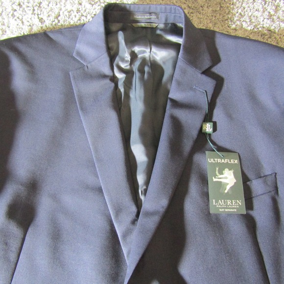 Lauren Ralph Lauren Suit Jacket Mens 54R Elliot Ultraflex Freedom Navy Formal - Picture 1 of 13
